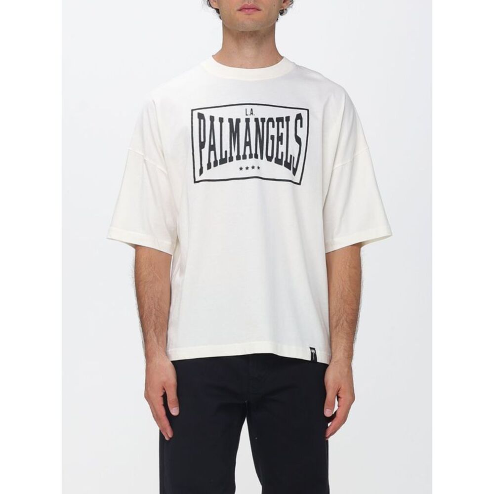 Palm Angels Men Palm Angels Relaxed-Fit Logo-Print Cotton T-Shirt